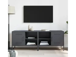 Neris Muebles de TV 2 unidades acero gris antracita 68x39x50,5 cm