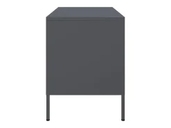 Neris Muebles de TV 2 unidades acero gris antracita 68x39x50,5 cm
