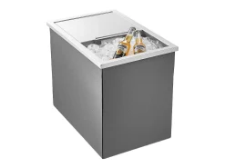 Nevera con Ruedas SucceBuy, 45,5 x 30,5 x 38,5 cm, Depósito de Hielo Comercial de 27,1 L para Vino y Cerveza Fríos