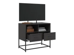 Nicholas Mueble para TV de acero negro 68x39x60,5 cm