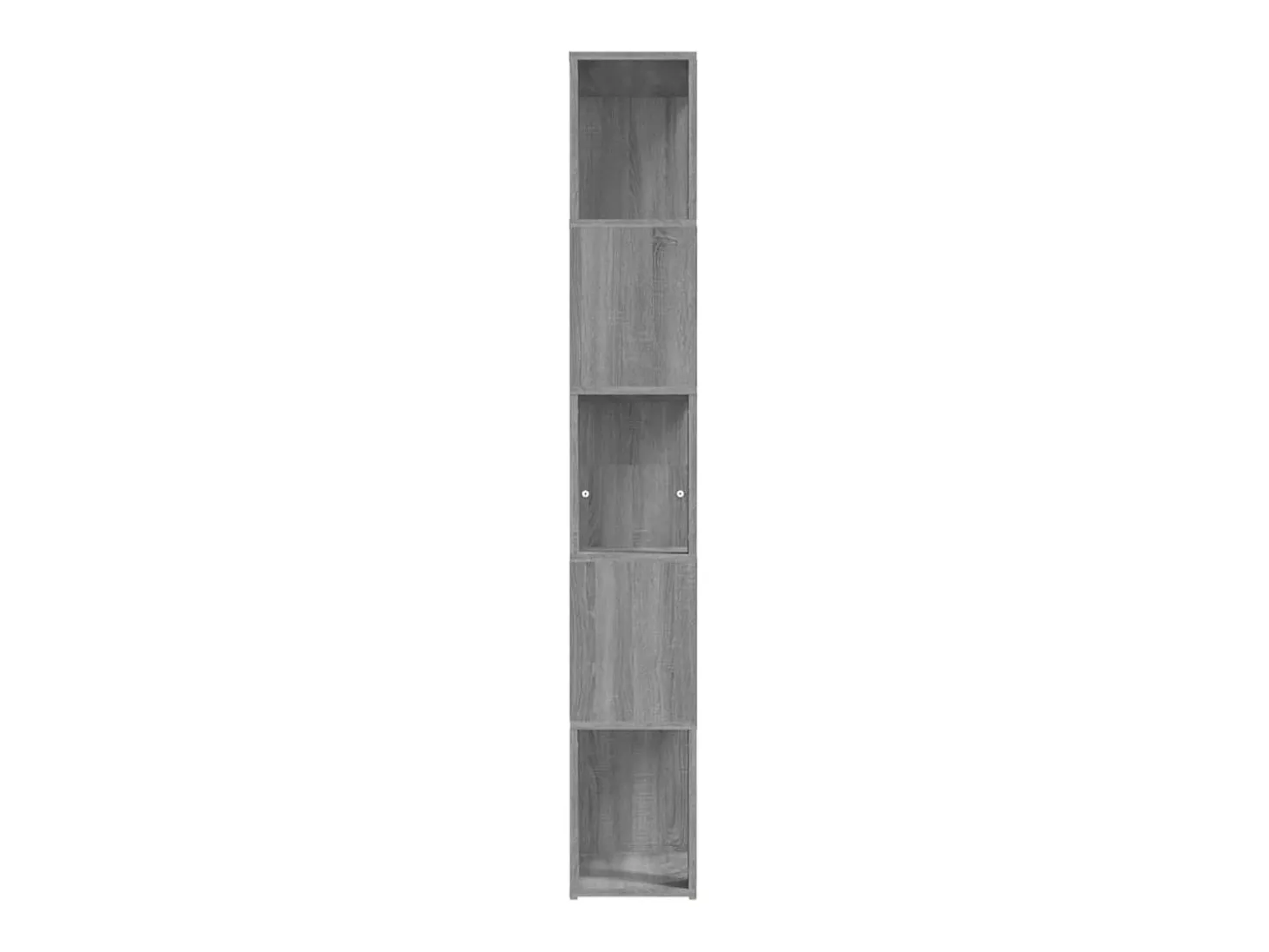 Niels Estantería de madera contrachapada gris Sonoma 45x24x160 cm