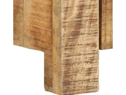 Nolan Mueble para TV de madera maciza de mango rugosa 110x30x40 cm