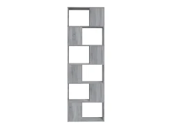 Norman Estantería/divisor de espacios gris Sonoma 60x24x186 cm