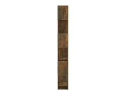 Norman Estantería/divisor de espacios color roble ahumado 60x24x186 cm