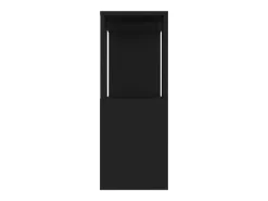 Norman Mueble para TV madera contrachapada negro 80x24x63 cm