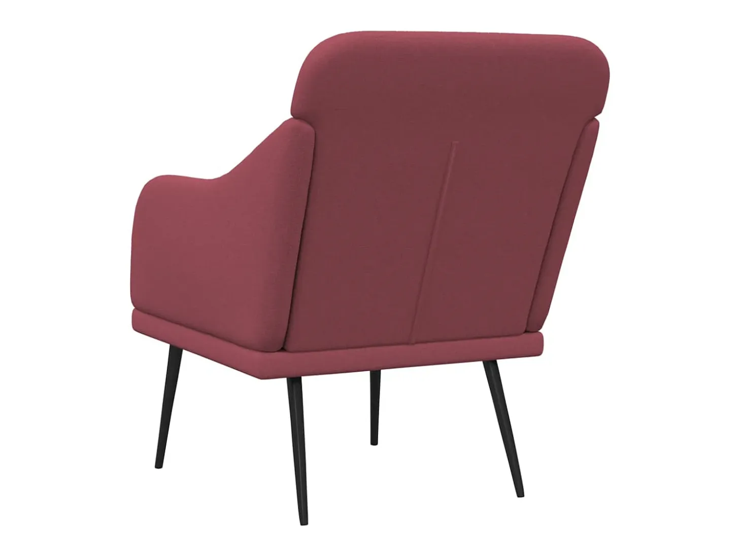 Nylra Sillón de tela rojo tinto 63x76x80 cm