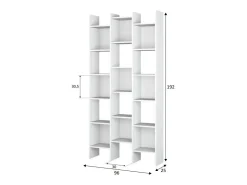 Pack 4 Estanterías Cubo Modernas Salón Comedor Blanco Artik