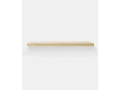 Pack 2 estanterías de madera maciza flotante natural 100x3,2x20cm - MELVA - DECOWOOD