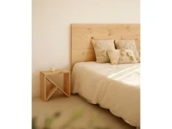 Pack 2 mesitas de madera maciza en tono roble medio de 50x50cm - STOKE - DECOWOOD