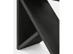 Pack 2 mesitas de madera maciza en tono negro de 40x40cm - STOKE - DECOWOOD