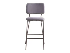 Pack de 4 taburetes de 103x45x51 cm tapizados en tela animanchas en color crema Ned