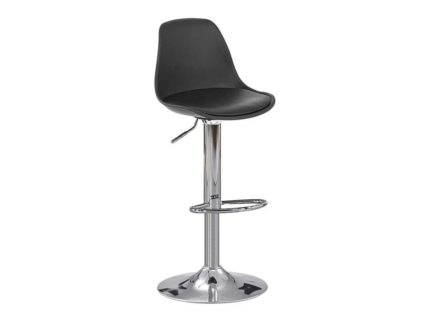 Pack de 2 taburetes regulables modelo Picaso color negro. 38 cm(ancho ) 84-104 cm(altura)