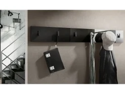 Panel de pared Linea en negro de alto brillo