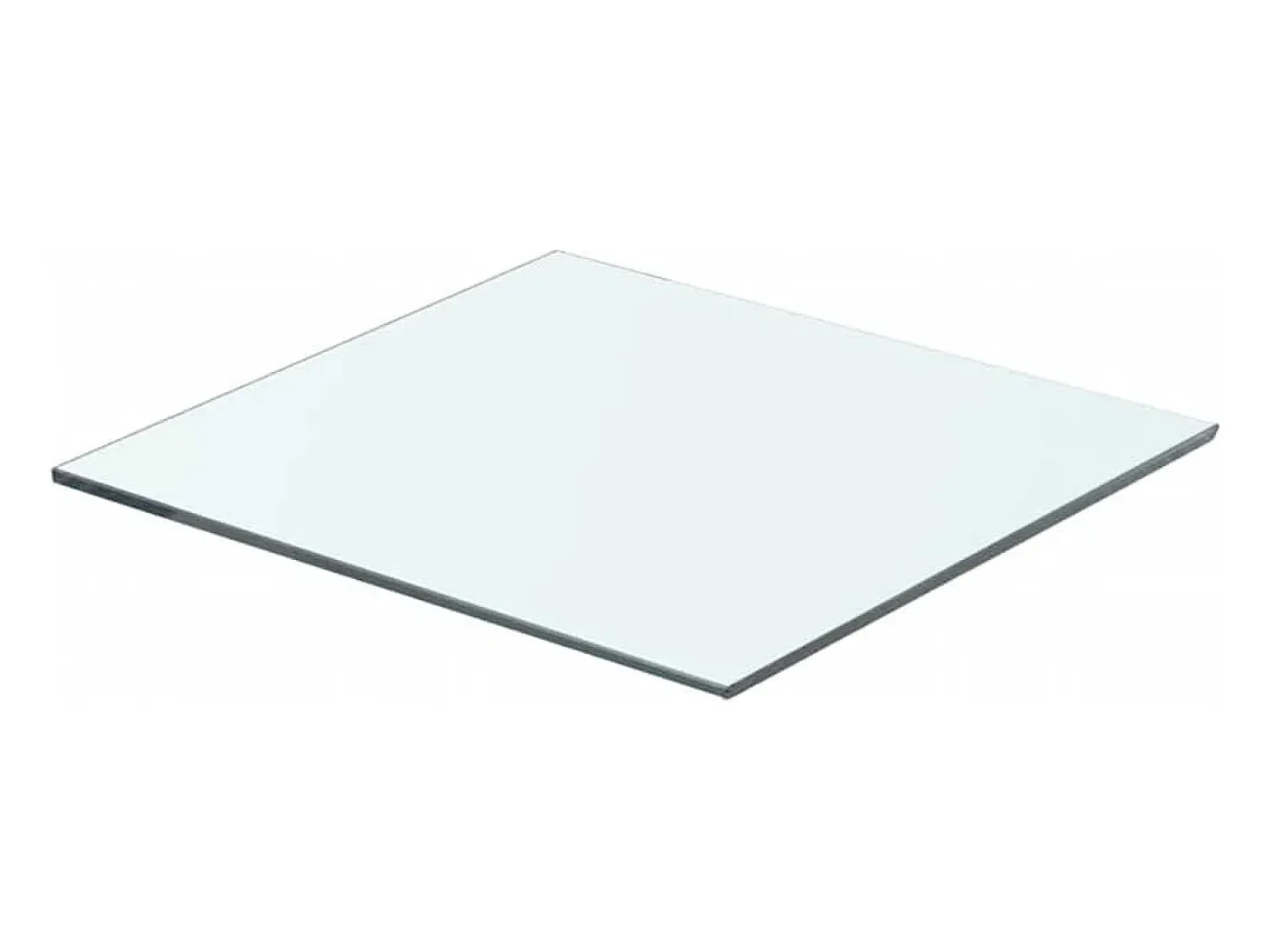 Paneles de estantería 2 piezas Vidrio transparente 40 x 30 cm