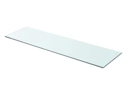 Paneles de estantería 2 piezas Vidrio transparente 90 x 25 cm