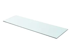 Paneles de estantería 2 piezas Vidrio transparente 90 x 30 cm