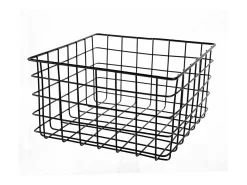 Panier filaire noir petit modèle - H16 cm