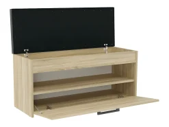 PARMI - Entrada zapatero estilo escandinavo - 100x35x49 - Banco con almacenaje