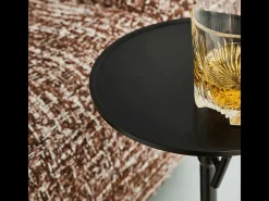 Pedestal con base de mármol D23 cm - ERNEST - Blanco