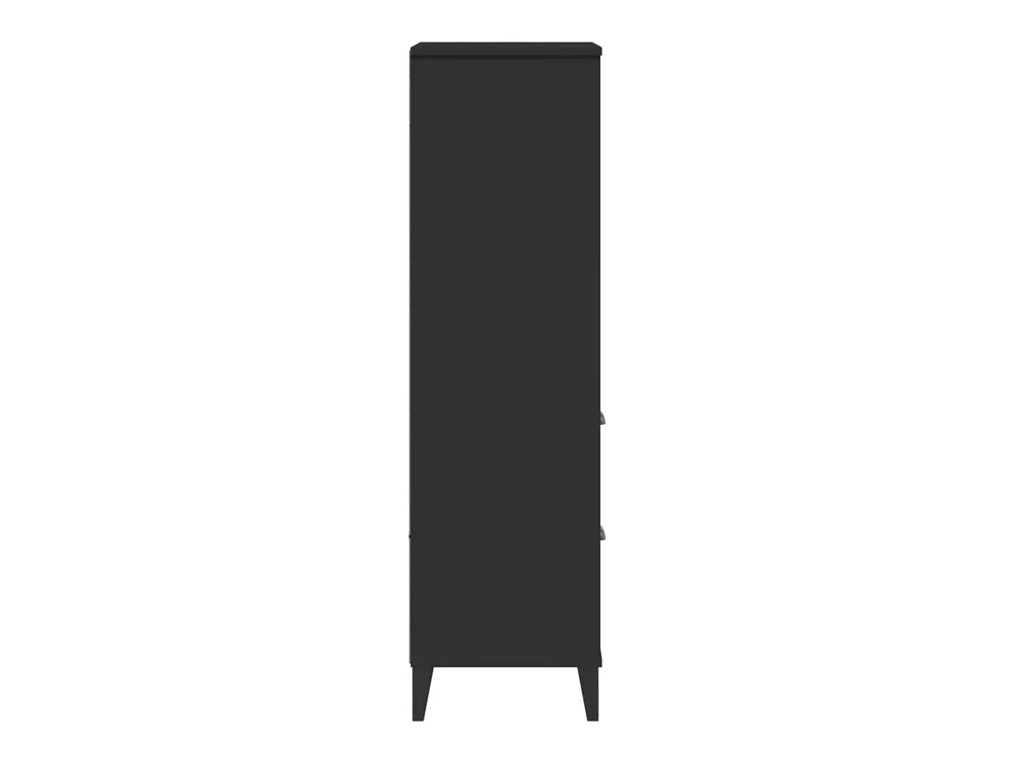 Peralyn Librería VIKEN madera de ingeniería negro 60x35x123 cm