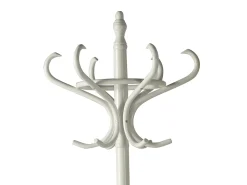 Perchero - A183cm x L48cm x F51cm - madera color blanco - Vintage