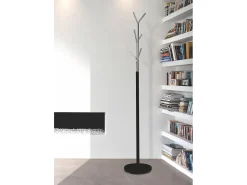 Perchero - A175cm x L31cm x F31cm - metal negro/cromado - Arbre