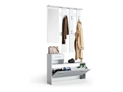 Perchero blanco 25x100x191 billy