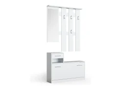 Perchero blanco 25x100x191 billy