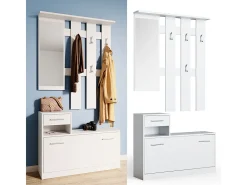 Perchero blanco 25x100x191 billy