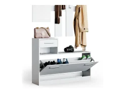 Perchero blanco 25x100x191 billy