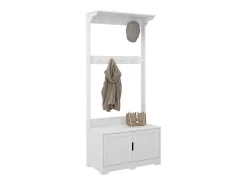 Perchero blanco 80x40x180 lysa