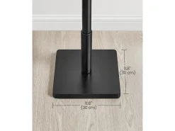 Perchero de madera maciza Parya Home con forma de árbol y 8 ganchos estructura de madera de caucho negra