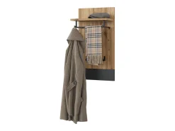 Perchero de pared antracita 44x25.6x83 selena