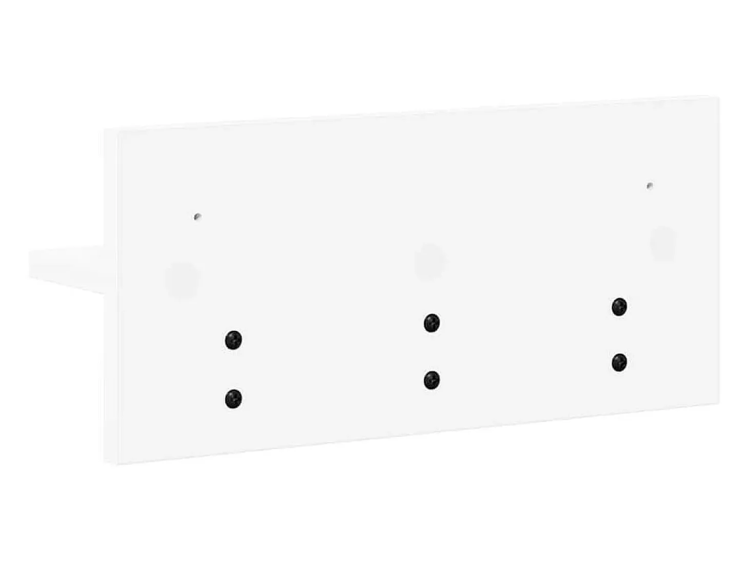 Perchero de pared Blanco 40 x 10,5 x 18 cm Madera de ingeniería