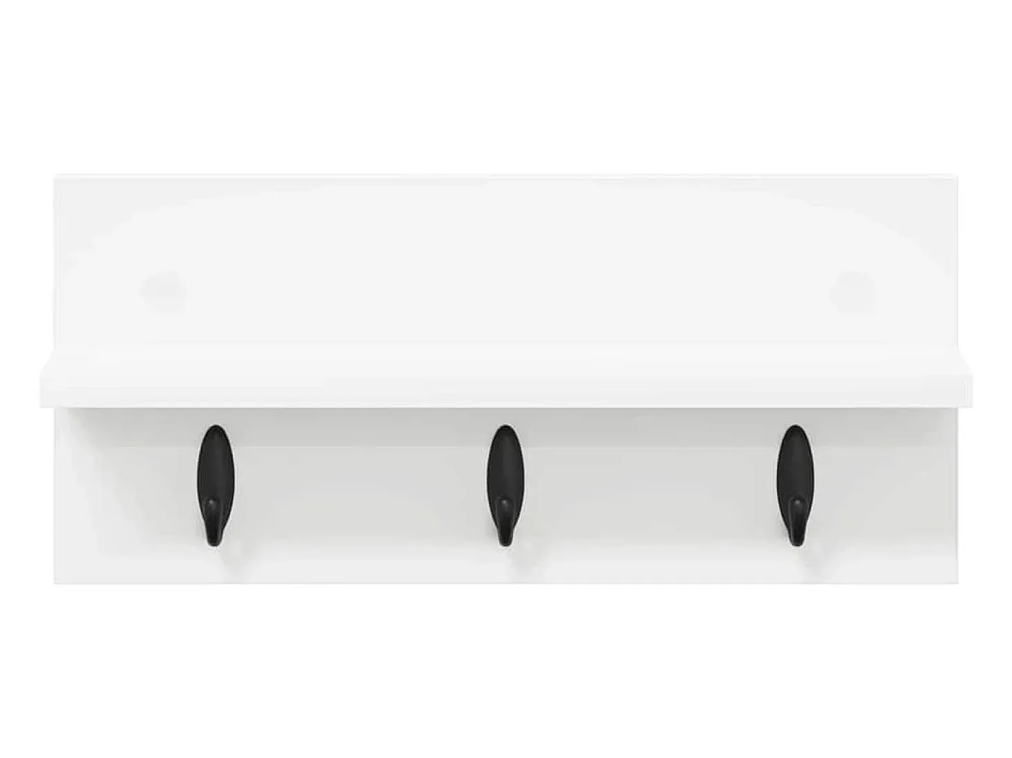 Perchero de pared Blanco 40 x 10,5 x 18 cm Madera de ingeniería