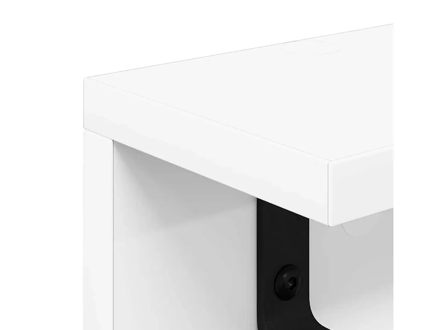Perchero de pared Blanco 60 x 10,5 x 10,5 cm Madera de ingeniería