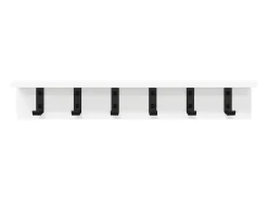 Perchero de pared Blanco 60 x 10,5 x 10,5 cm Madera de ingeniería
