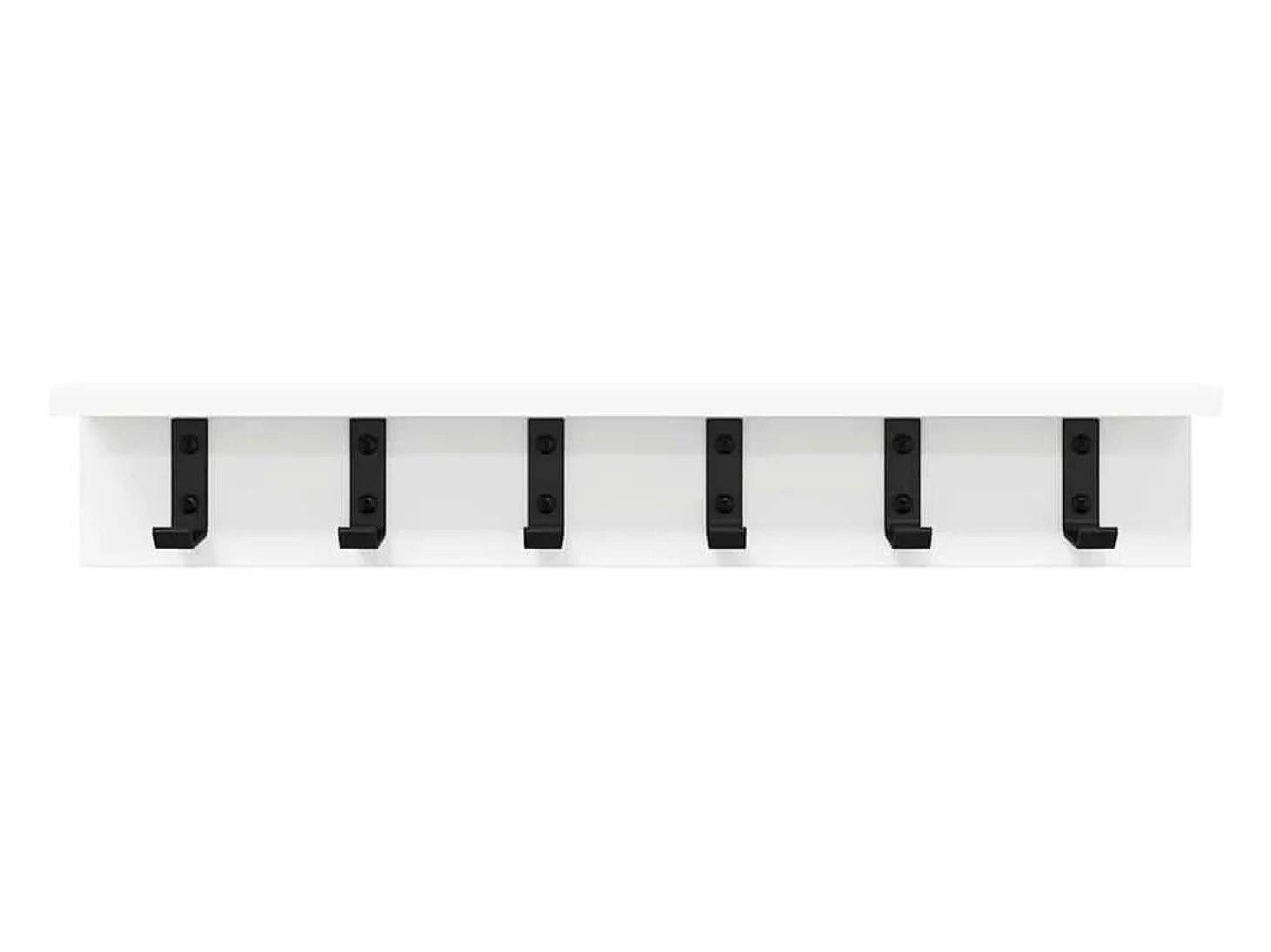 Perchero de pared Blanco 60 x 10,5 x 10,5 cm Madera de ingeniería
