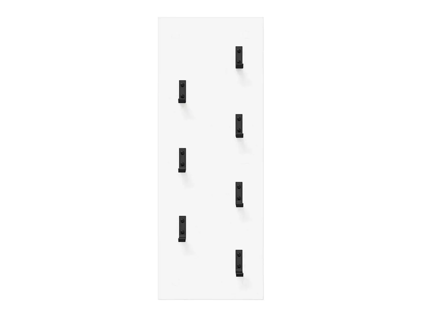 Perchero de pared Blanco 30 x 1,5 x 80 cm Madera de ingeniería
