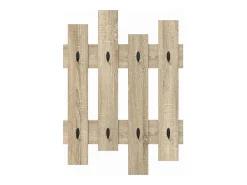 Perchero de pared con almacenaje Roble Sonoma 60 x 3 x 82 cm