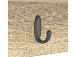 Perchero de pared con estante roble Sonoma 50 x 16 x 26 cm