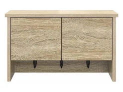 Perchero de pared con estante roble Sonoma 50 x 20 x 30 cm