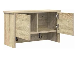 Perchero de pared con estante roble Sonoma 50 x 20 x 30 cm