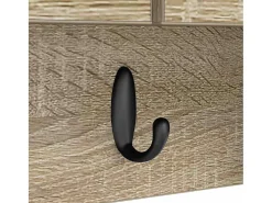 Perchero de pared con estante roble Sonoma 50 x 20 x 30 cm