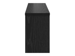 Perchero de pared con estante Roble negro 75 x 16 x 26 cm