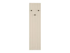 Perchero de pared con listones - 34 cm - beige - CALETTO