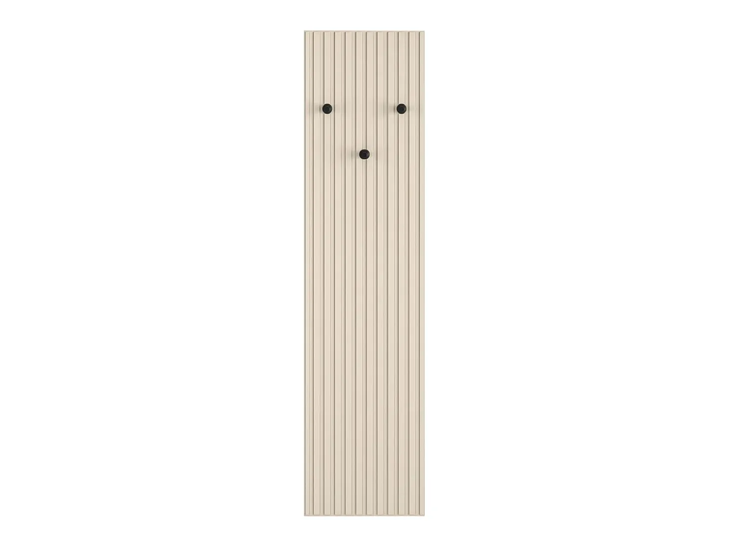 Perchero de pared con listones - 34 cm - beige - CALETTO
