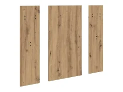 Perchero de pared de roble hecho a mano 96 x 1,5 x 90 cm