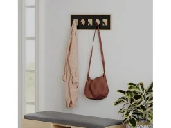 Perchero de pared decorado en madera de roble L54,4 cm - ICON