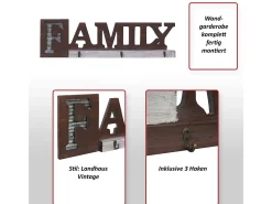 Perchero de pared Familia MCW-A91